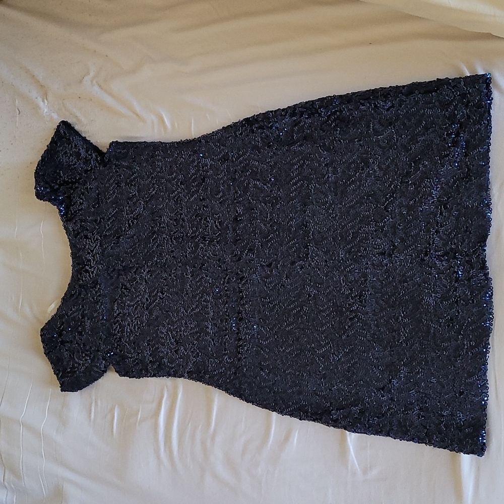 NWT!! Navy Sequin Mini Dress